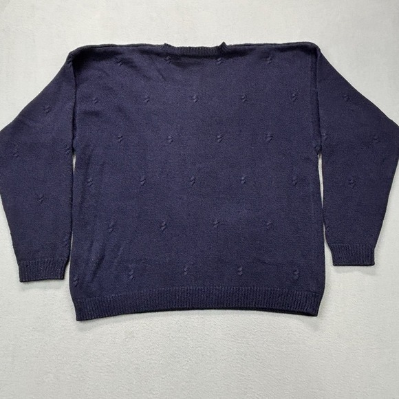 Vintage Northern Reflections Sweater Mens XL Golf Bag & Clubs Blue Knit Textured - Picture 6 of 8